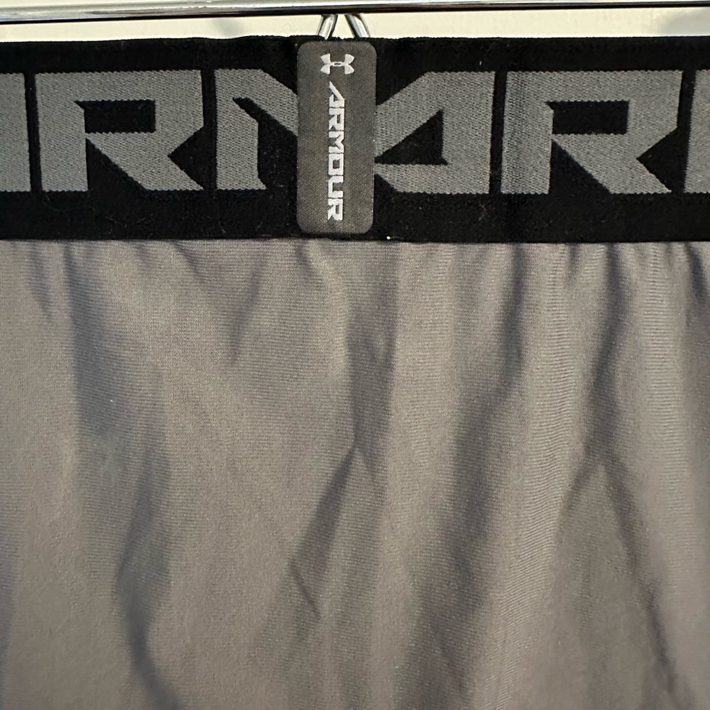 Like new under armour compression men tights  XXL leggings black gray heat gear - Picture 10 of 13